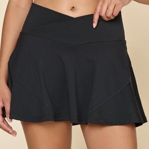 Popflex active Crisscross Hourglass Twirl Skort Black